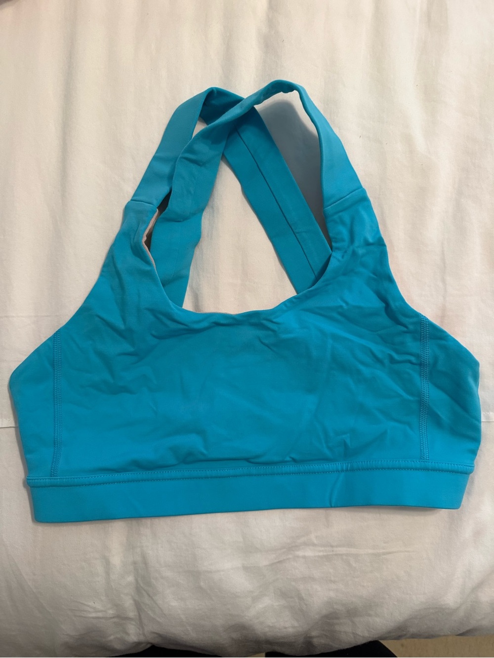 lululemon athletica Teal Blue Crossback Sports Bra